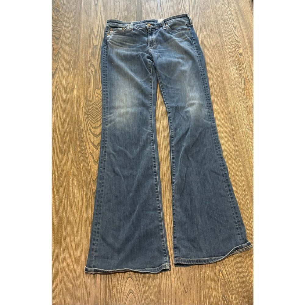 Adriano Goldschmied Womens Bootcut Jeans Mid Rise Denim Medium Wash Blue Size 28